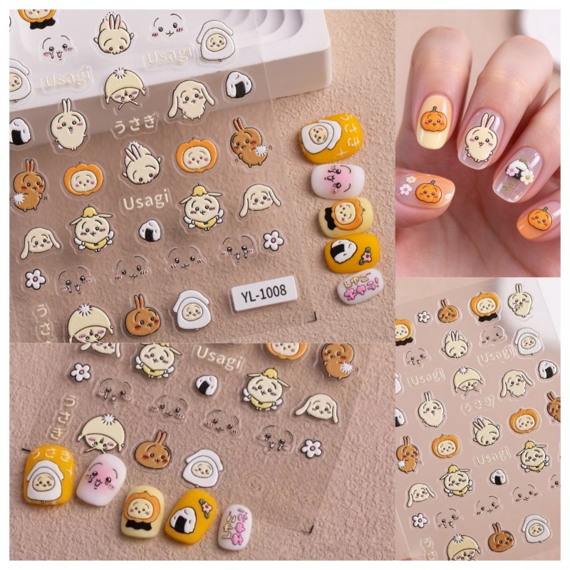 Nail Art - Cartoon Kawaii Nagelaufkleber Usagi Hachiware Niedliche