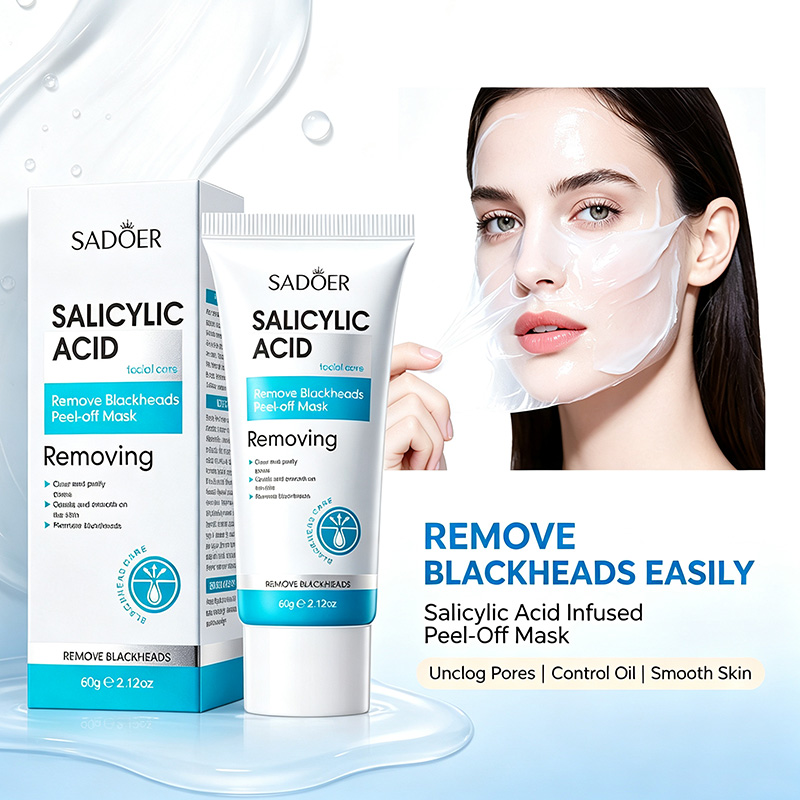 Salicylic Acid Blackhead Remover - SADOER Salicylsäure-Gesichtsmaske zum Abziehen, entfernt Mitesser,