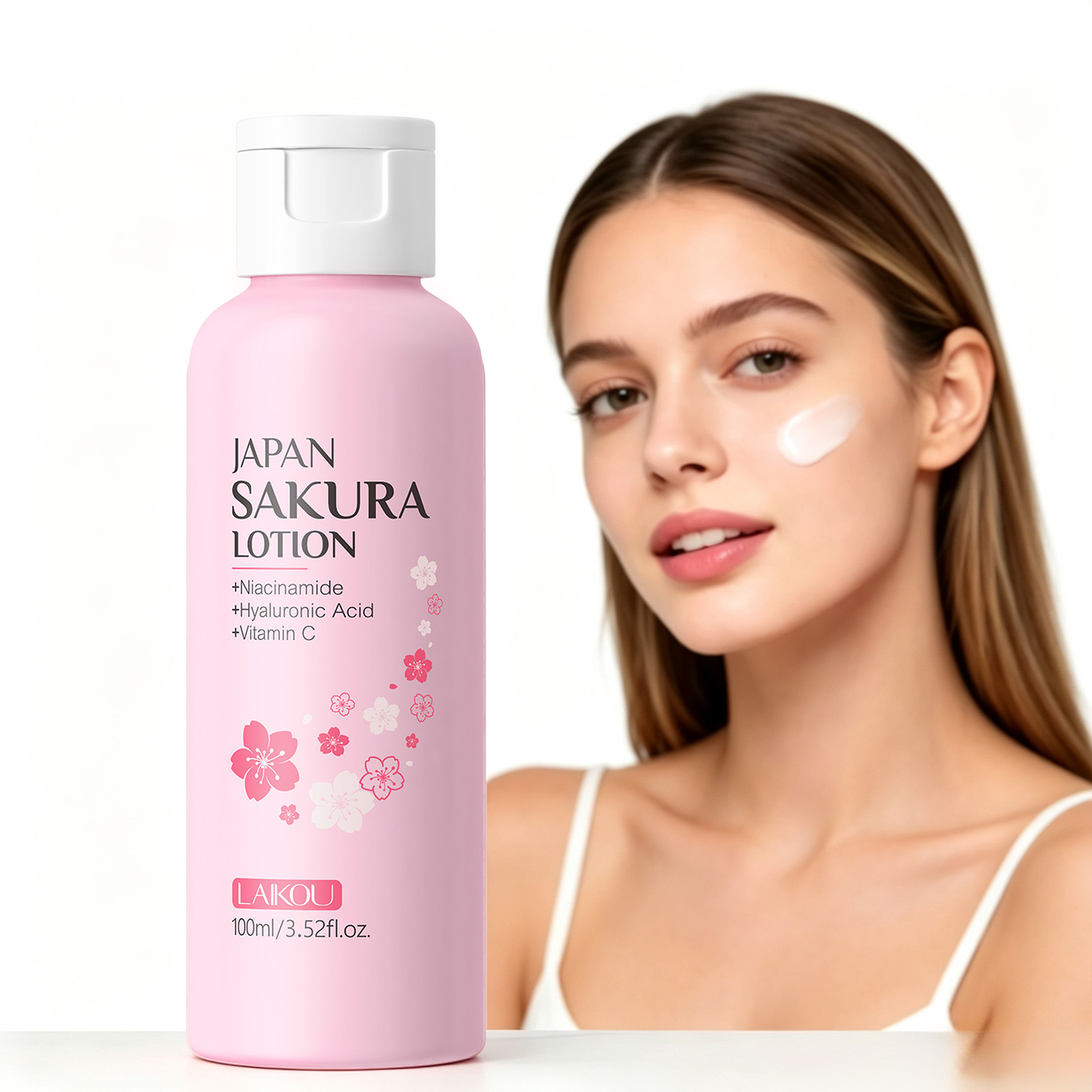 Niacinamide Pore Shrinking Essence - LAIKOU Sakura Lotion 100ml Niacinamid HA