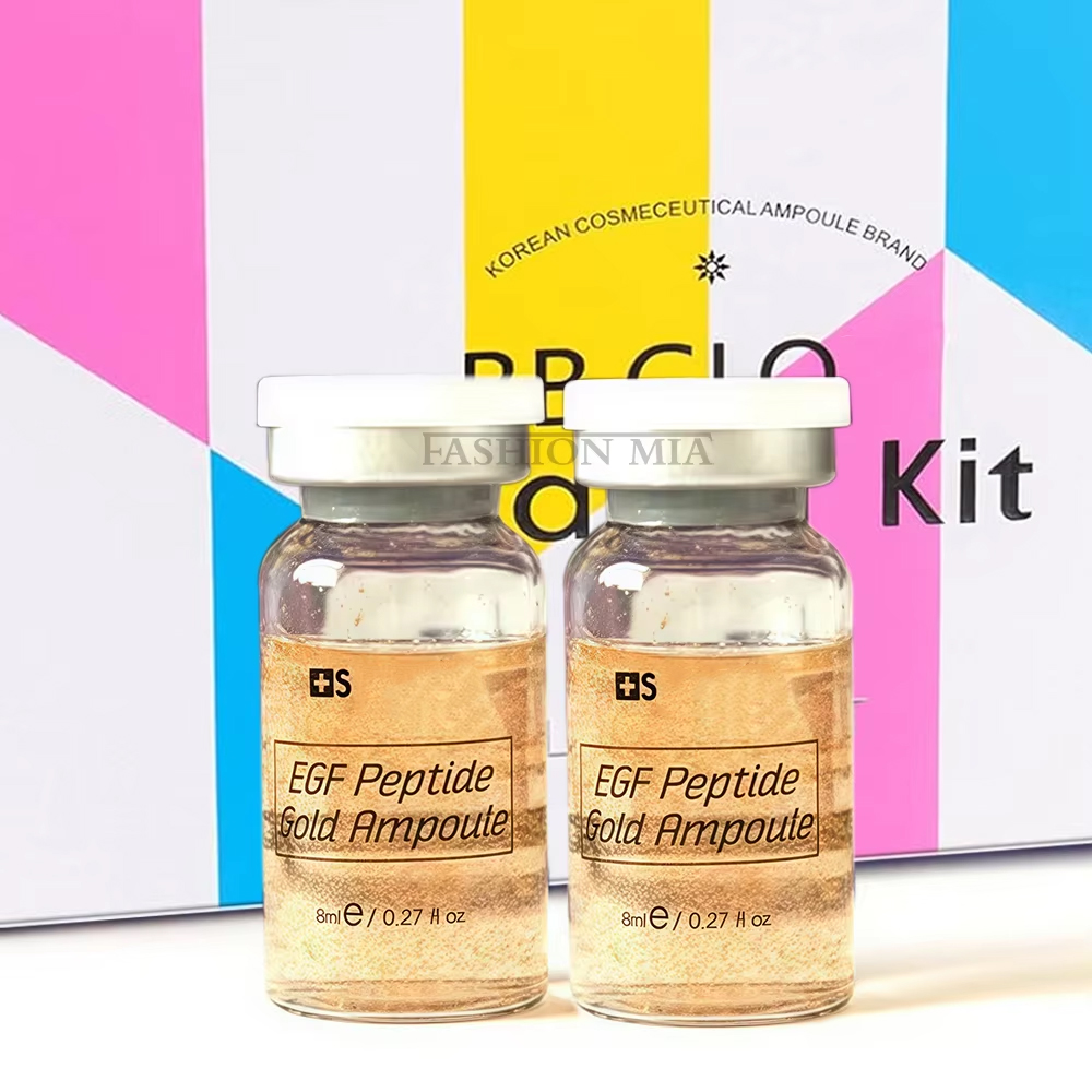 Hyaluronic Acid Facial Serum - Koreanische Peptid-Gold-Ampulle Hautbooster Quervernetzte Hyaluronsäure Gesichtsessenz
