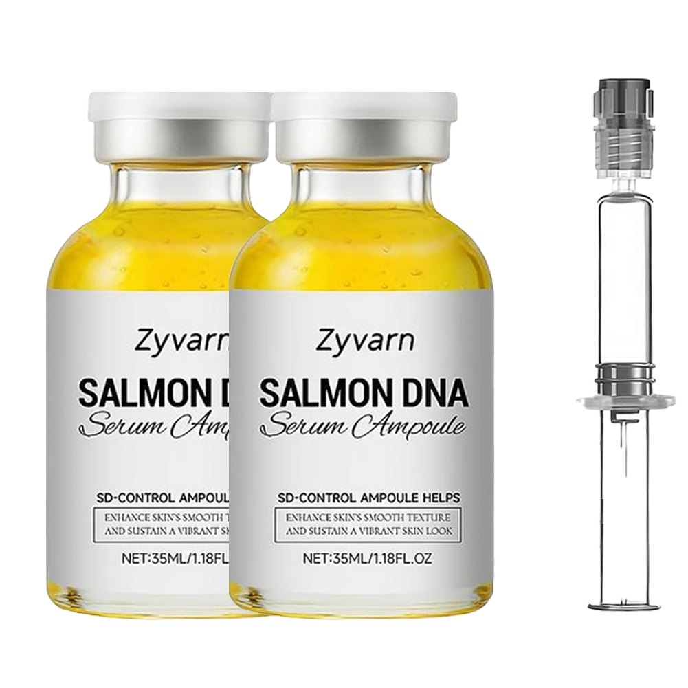 Hyaluronic Acid Facial Serum - 2/1 Stück Lachs-DNA Feuchtigkeitsspendendes Gesichtsserum Ampulle