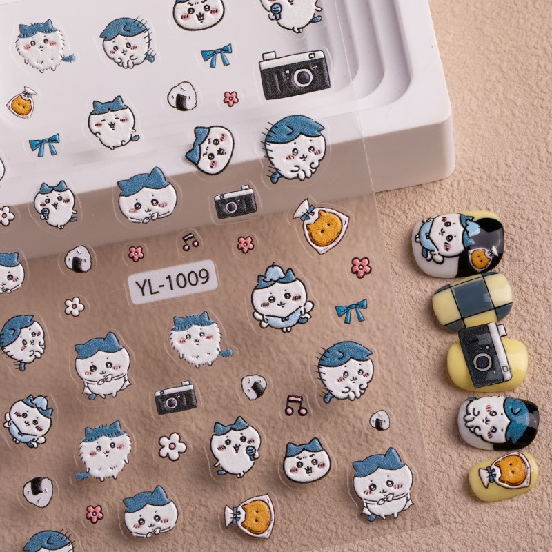 Cartoon Kawaii Nagelaufkleber  – Nail Art Bewertung und Preis