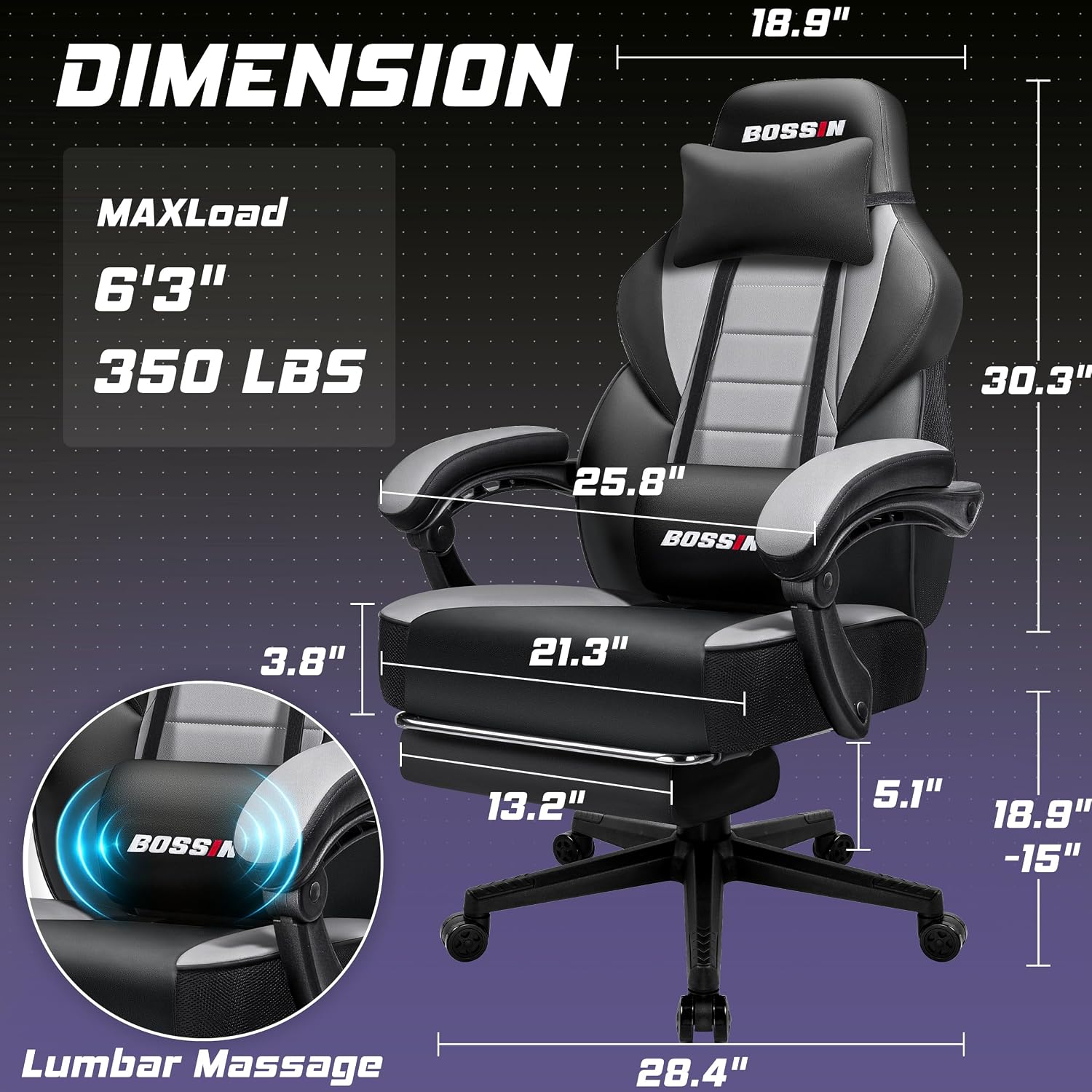 Gaming-Stuhl mit Massagefunkti – Massage Bewertung und Preis