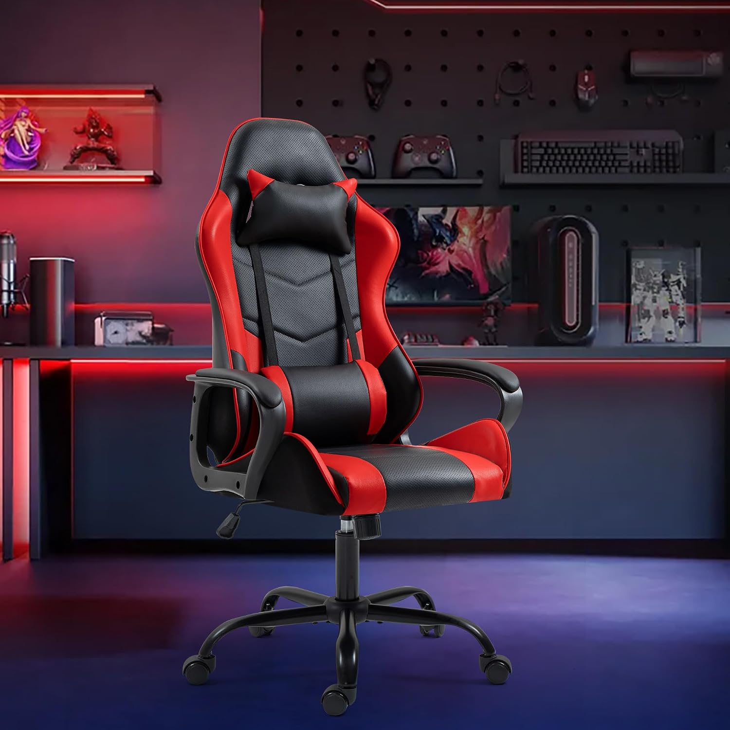 Roter Ergonomischer Gaming-Stu – Massage Bewertung und Preis